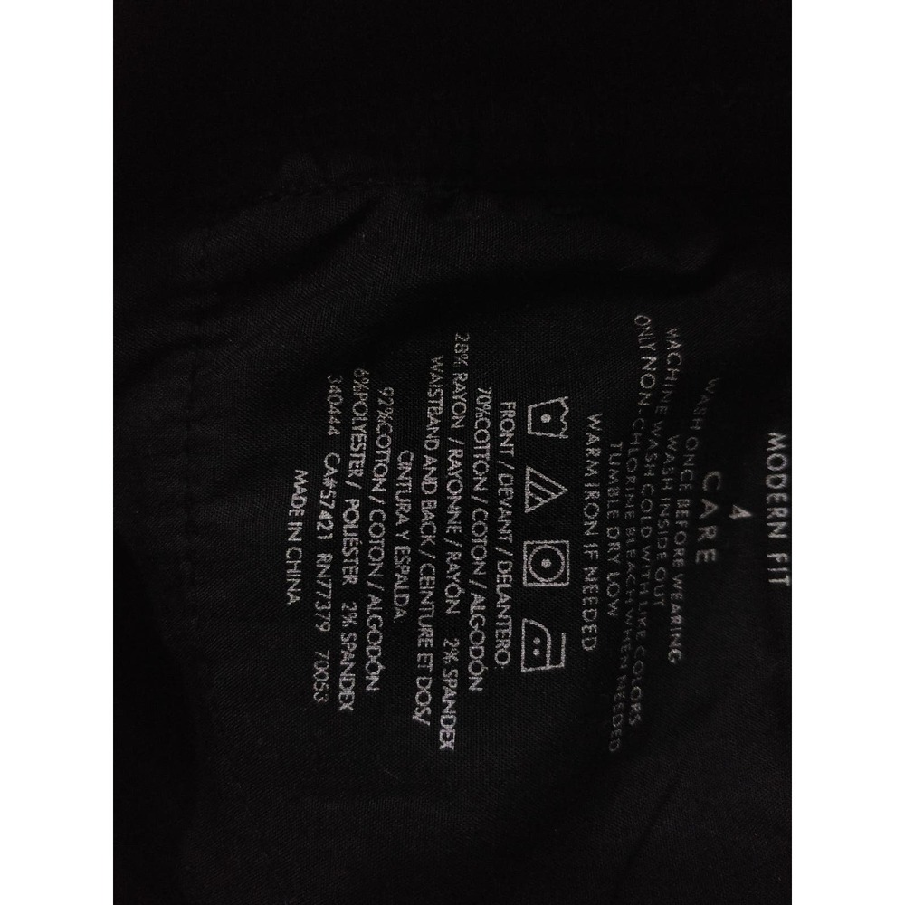 3/$20 Ann Taylor Modern Fit Black Blue Colorblock Super Skinny Jeans Size 4 - Picture 8 of 8